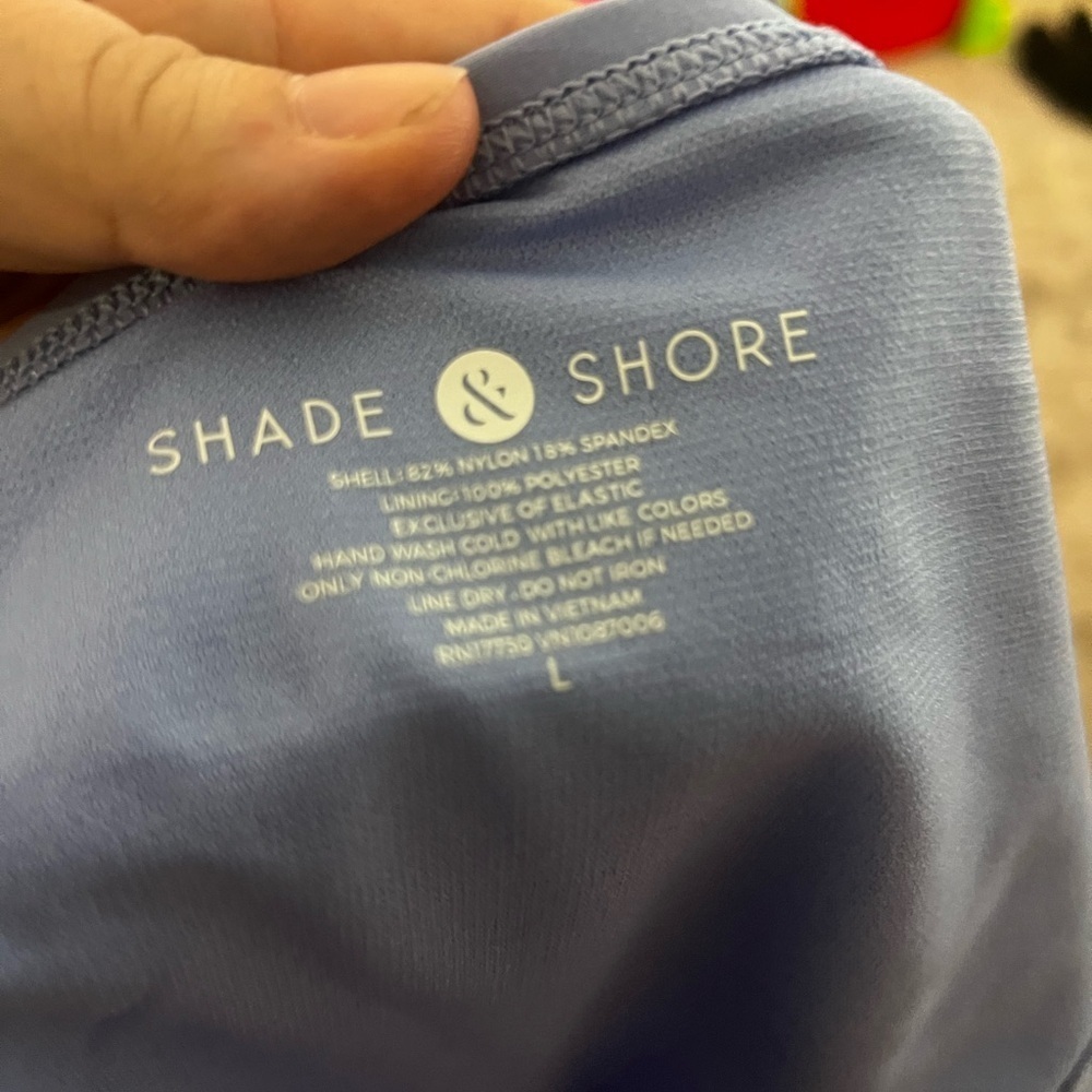 Shade & Shore Purple Bikini Bottom Classic Swimwear Size Large - Picture 2 of 2